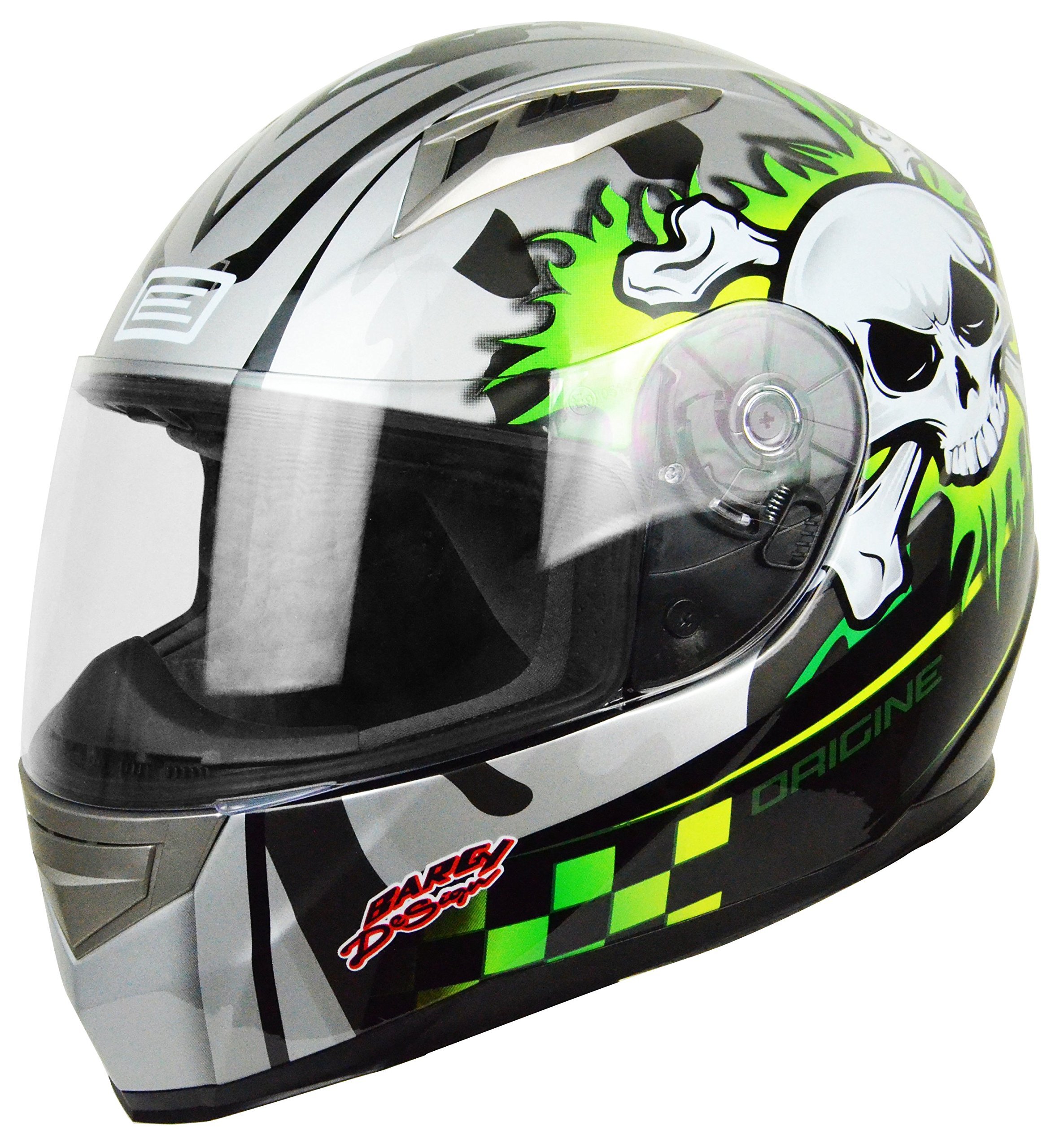 Herkunft Helmets Tonale Combat, grau lime, XS