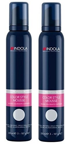 Indola Color Mousse 200 ml – Perlgrau, 2 Stück