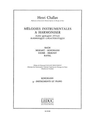 Henri Challan-Melodies Instrumentales A Harmoniser Volume 9-Books on Music-BOOK