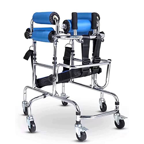 Rollator-Walker, stehendes Gehgestell, Rollator-Gehhilfen mit 6 Rädern und Achselunterstützungsarmlehne, stehende Mobilitäts-Gehhilfe, Standgestell mit Sitz