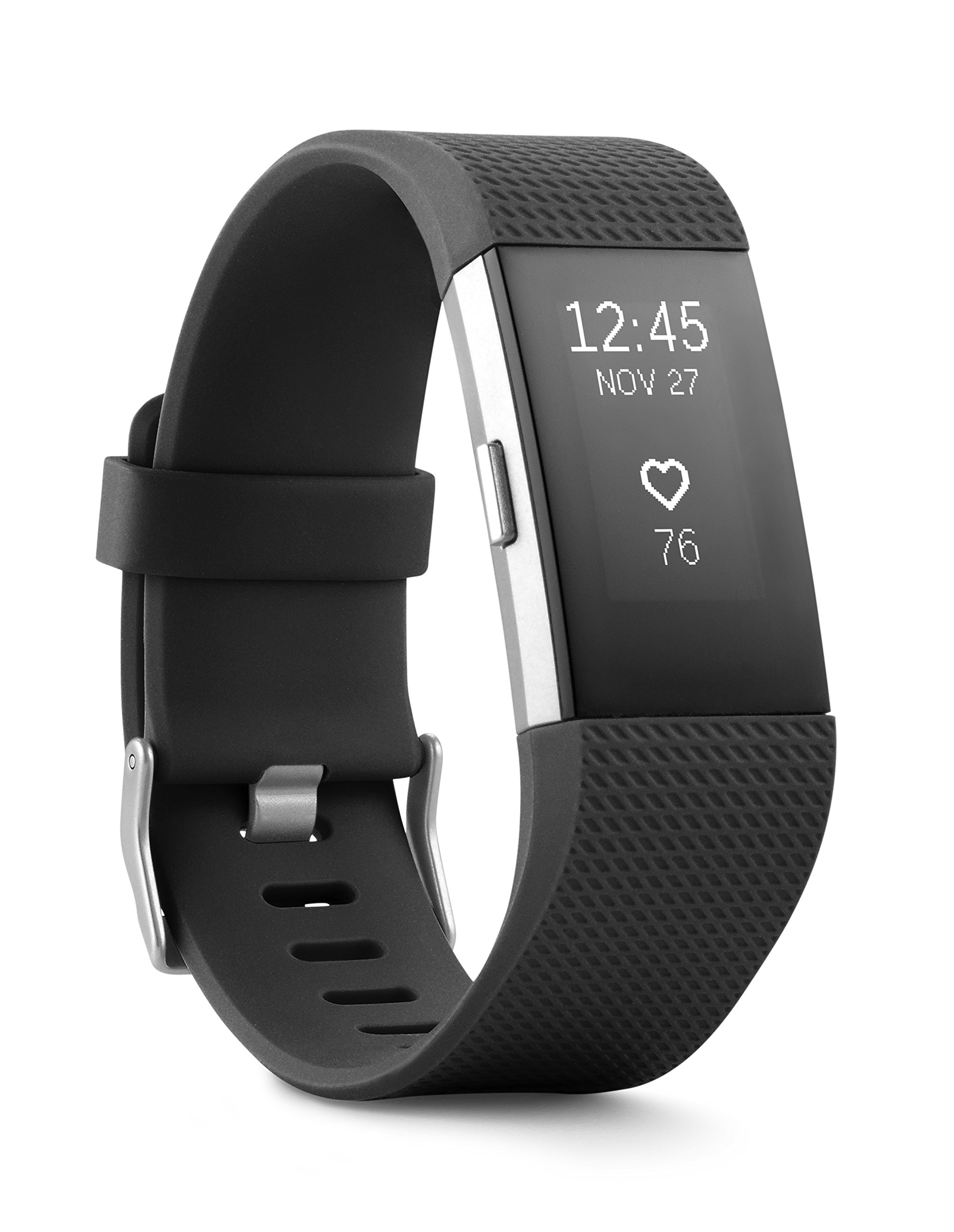 Fitbit Charge 2 - Black/Silver - **New Retail**, FB407SBKS (**New Retail**)
