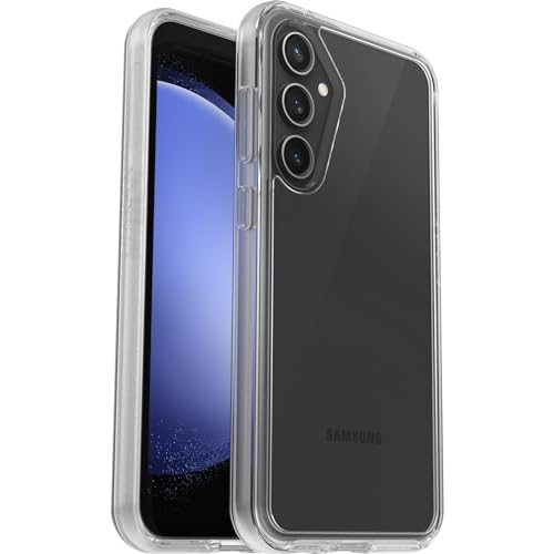 OtterBox Symmetry Clear Hülle für Samsung Galaxy S23 FE, stoßfest, sturzsicher, dünne Schutzhülle, 3X mehr Stürze als nach Militärstandard, Transparent