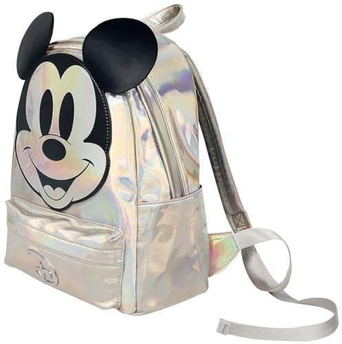 Mickey Mouse Disney 100 Frauen Mini-Rucksack silberfarben