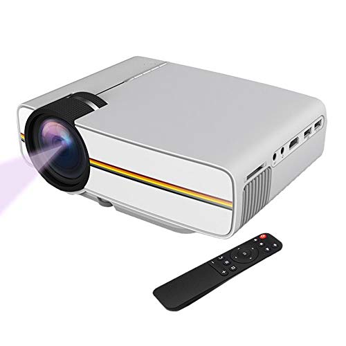 Bolwins A61DS Mini Beamer LED Laser Projektor Tragbarer Filmprojektor HD 1080p Unterstützt für Kindergeschenk, Heimkino, USB SD AV HDMI VGA Anschluss kompatibel mit Smartphone/Laptop.