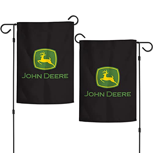 WinCraft John Deere Garden 12"x18" 2-Sided Logo Black