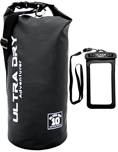 Dry Bag, wasserdichte Tasche, Rucksack, Sack mit Handy-Trockentasche und langem, verstellbarem Schultergurt, ideal für Kajakfahren/Bootfahren/Kanufahren/Rafting/Schwimmen/Camping