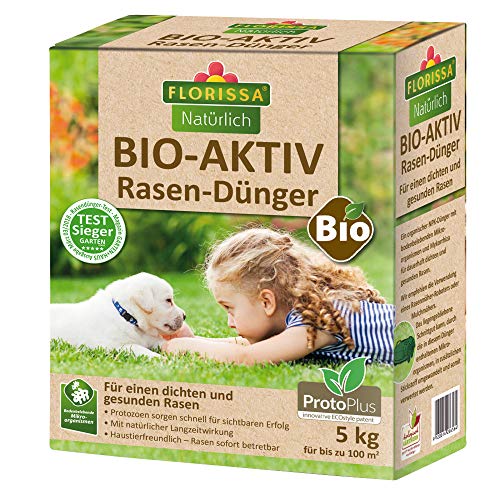 Florissa Bio-Aktiv Rasen-Dünger mit ProtoPlus 5 kg