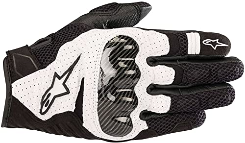 Alpinestars Motorradhandschuhe Smx-1 Air V2 Gloves Black White, Schwarz/Weiss, XL