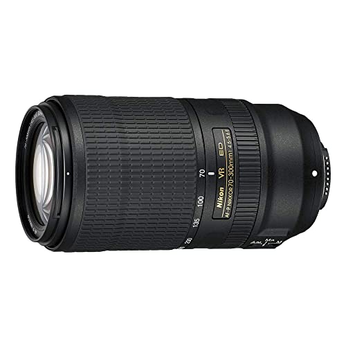 Nikon AF-P Nikkor 70-300mm 1:4.5-5.6E ED VR Objektiv (62 mm Filtergewinde) für Nikon-F-Bajonett schwarz