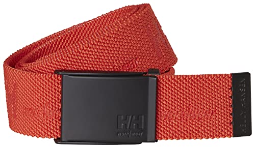Helly Hansen Workwear Gürtel aus Baumwolle HH Logo Webbing Belt, justierbarer Webgürtel mit Schnalle, orange, 79528