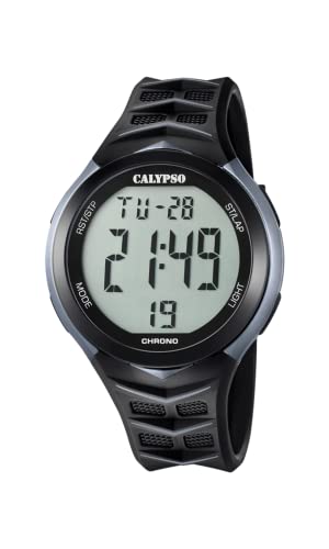 Calypso Herren Digital Quarz Uhr mit Plastik Armband K5730/1