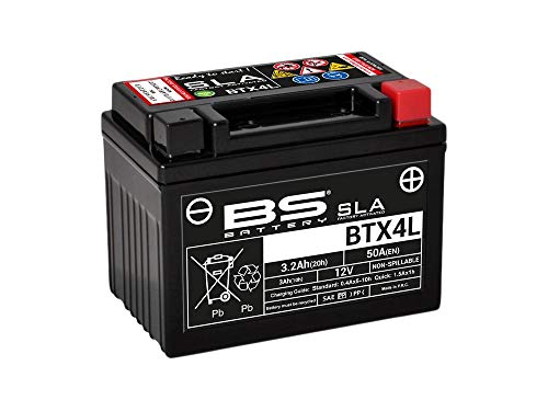 Batterie SLA BTX4L / YTX4L-BS – BS BATTERY – 12 V/4 Ah