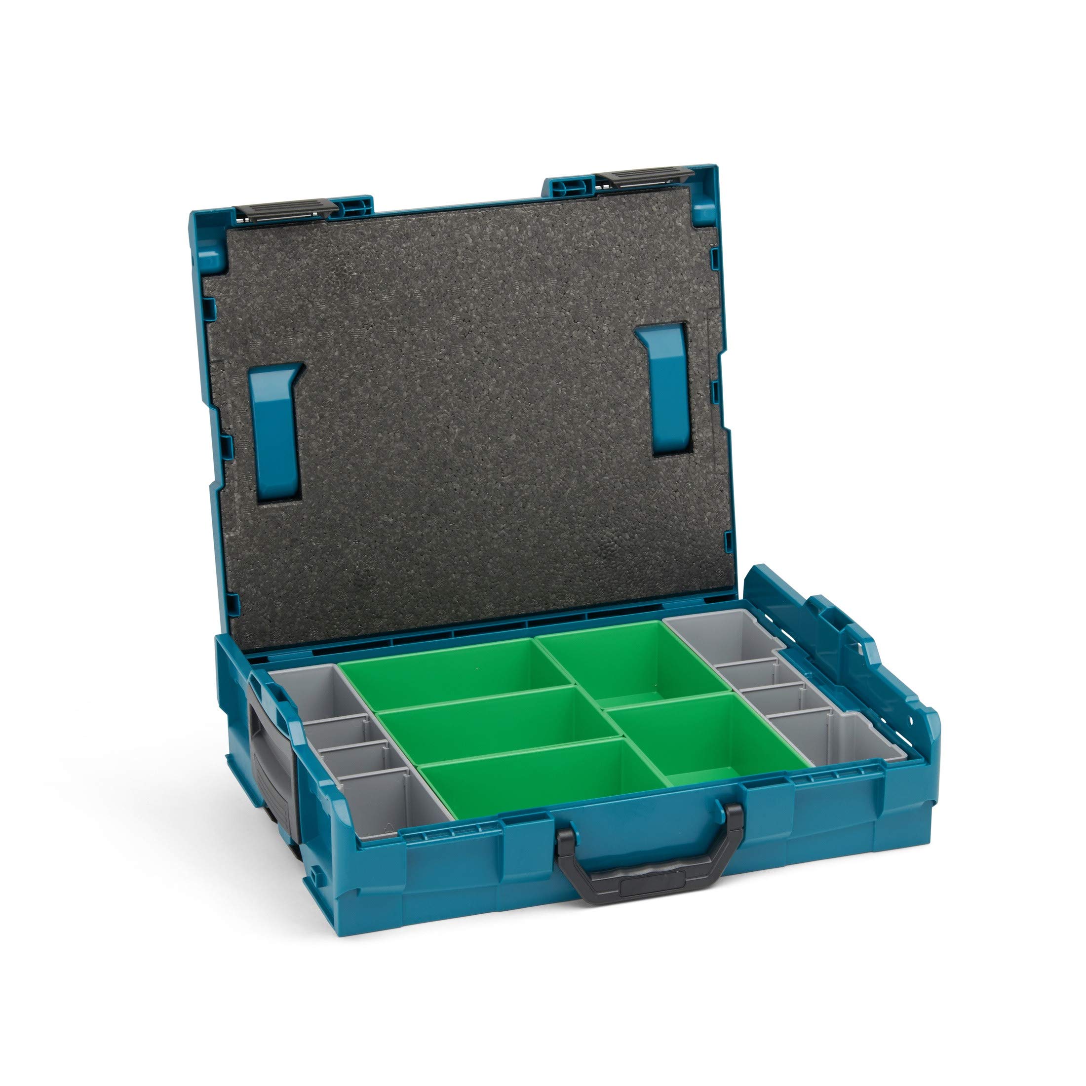 Bosch Sortimo Werkzeugkoffer-Set • L-Boxx 102 • bestückt mit Ordnungssystem Insetboxen-Set D3