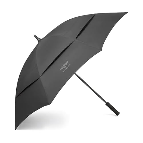 IPSU Golf-Regenschirm für Bentley, extragroß übergroß doppeltes Vordach belüftet Winddicht wasserdicht Stockschirme stark groß Herren