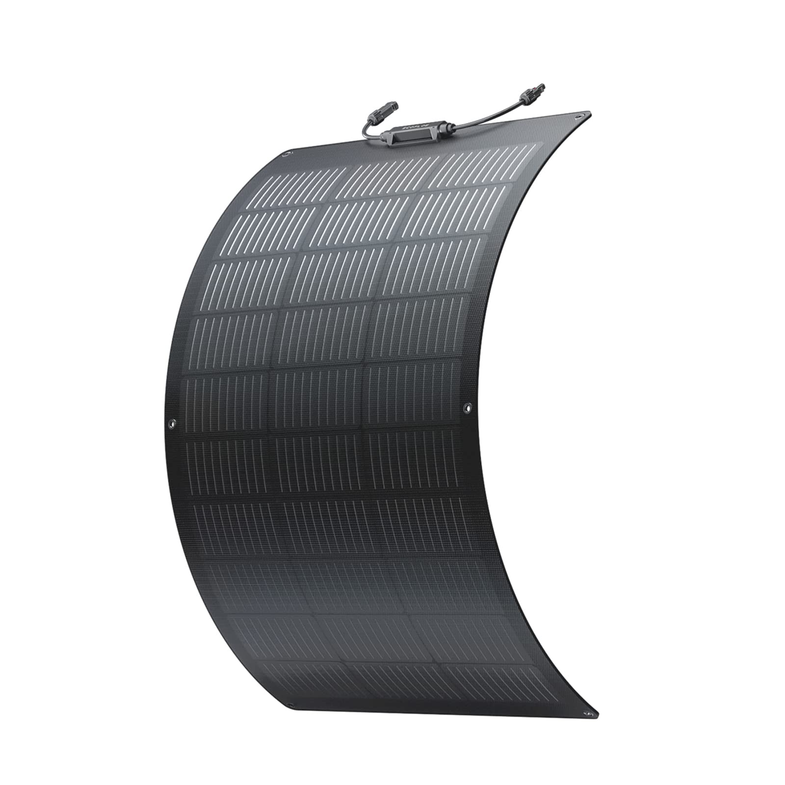 Ecoflow 100W Solar Panel Flexibles Monokristallines Solarpanel IP68 hocheffizient Solarmodul Solarzelle Photovoltaik für Wohnmobile, Dächer, Van Boote, ohne Solarpanelkabel