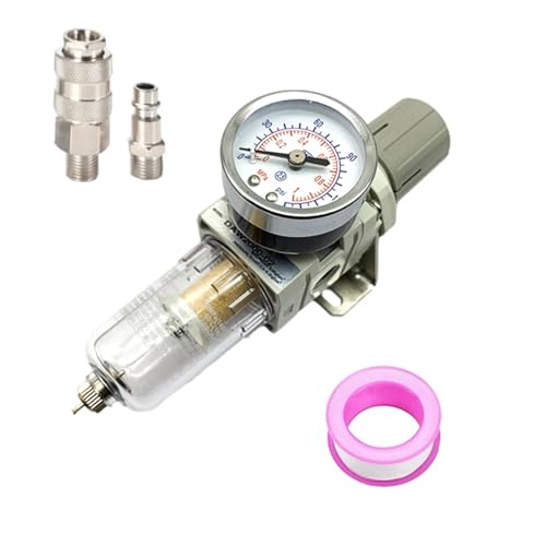 1 Stück AW2000-02 Pneumatischer Kompressor Luftfilter Quellaufbereitungsfilter Manometer Ölabscheider mit Anschlussstück (Color : AW2000-02 C EU)