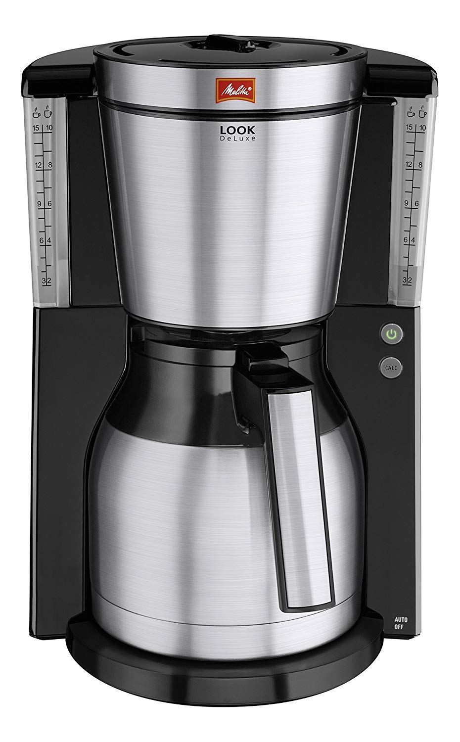 Melitta 1011-14 Look IV Therm Deluxe Filter-Kaffeemaschine, 1.2 cups ,schwarz