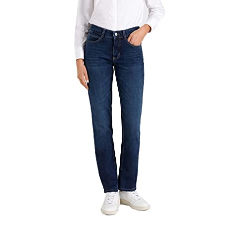 MAC Damen Slim Jeans (Schmales Bein) Angela, Blau (Dark Blue D845), 34-34L