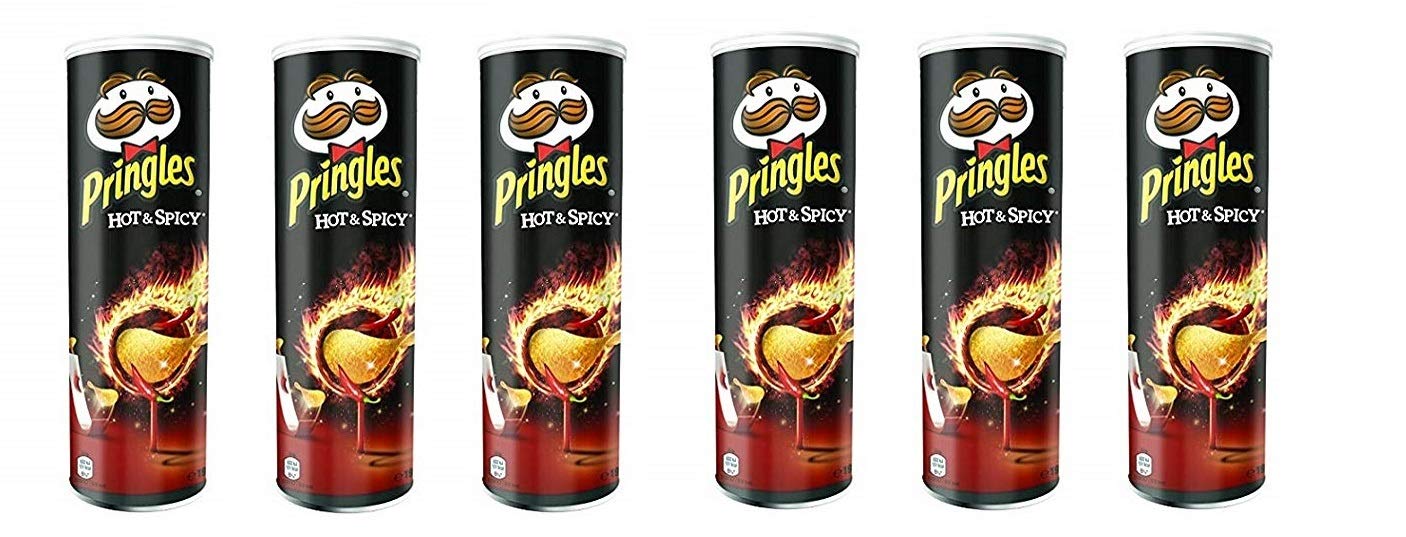 6x Pringles Perfect Flavour Hot & Spicy Patatine 160g Kartoffel chips