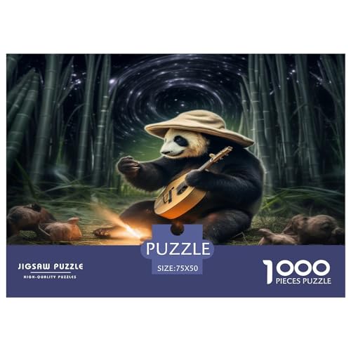 Galaxy Panda Für Erwachsene 1000 Teile Puzzles Family Challenging Games Home Decor Lernspiel Geburtstag Stress Relief Toy 1000pcs (75x50cm)