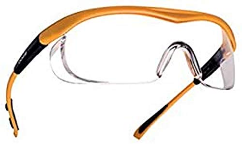 Bollé Safety TAPSI, Schutzbrille, Saffron Rahmen, Klare Gläser, Einheitsgröße Serie TARGA