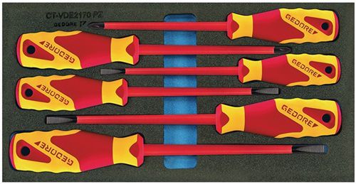 Gedore Werkzeugmodul (6-teilig 1/3-Modul / Schraubendreher Schlitz / PZD) - 2309173