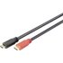 Digitus HDMI Anschlusskabel HDMI-A Stecker, HDMI-A Stecker 15.00m Schwarz AK-330118-150-S Audio Retu