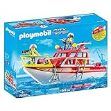 Playmobil Konstruktions-Spielset "Feuerlöschboot"