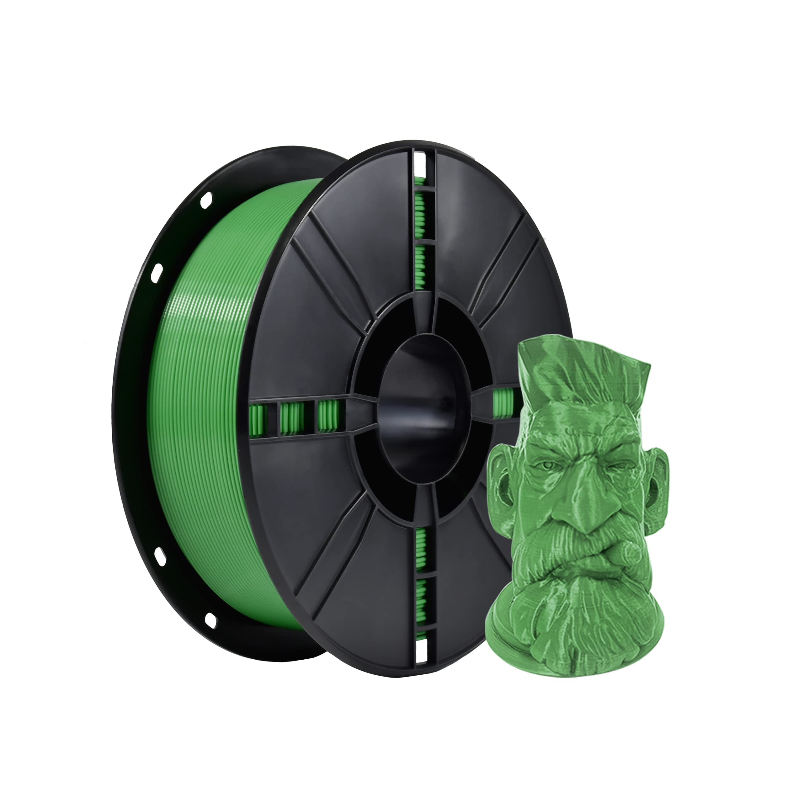 iBOSS PLA Plus (PLA+) 3D-Drucker Filament 1,75mm, Maßgenauigkeit +/- 0,02 mm 1 kg Spule (2,2 LBS), 3D Druck Filament für 3D-Drucker, Grün