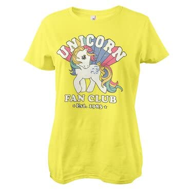 My little Pony Offizielles Lizenzprodukt Unicorn Fan Club Damen T-Shirt (Gelb), Large