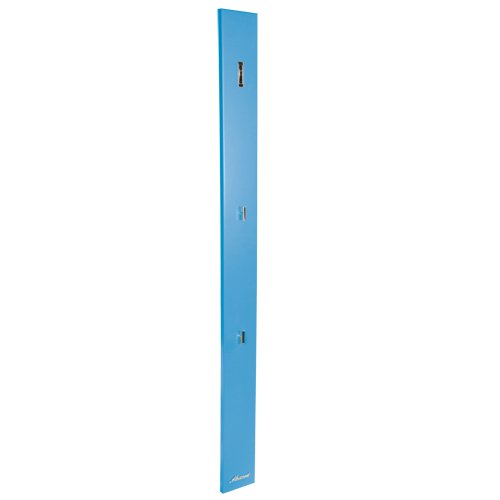 Miami 715702BL Wandgarderobe 170cm mit 3 Haken, Holz, blau, 2.2 x 14 x 170 cm