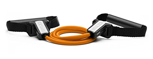 SKLZ Resistance Cable Set (ca. 6,8kg/15lb) -Trainingsband + Flex Handle + Türanker Trainingsgerät, orange-Schwarz, One Size