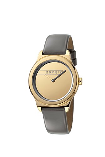Esprit Damen Analog Quarz Uhr mit Leder Armband ES1L019L0035