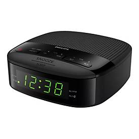Philips Audio Radiowecker UKW Radio (Doppelter Alarm, Sleep Timer, Kompaktes Design, UKW Digitalradio, Batteriesicherung) - 2020/2021 Modell TAR3205/12