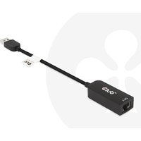 Club 3D USB 3.2 Gen1 Adapter Typ-A zu 2,5 Gigabit Ethernet St./Bu. schwarz