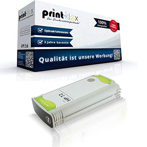 Print-Klex Kompatible Tintenpatrone für HP DesignJet T790PS 44Inch T795 C9403A HP72 HP 72 Matt Schwarz - Easy Line Serie