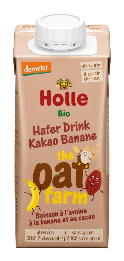 HOLLE BABYFOOD: The oat farm Hafer Drink - Kakao Banane (16x200ml)