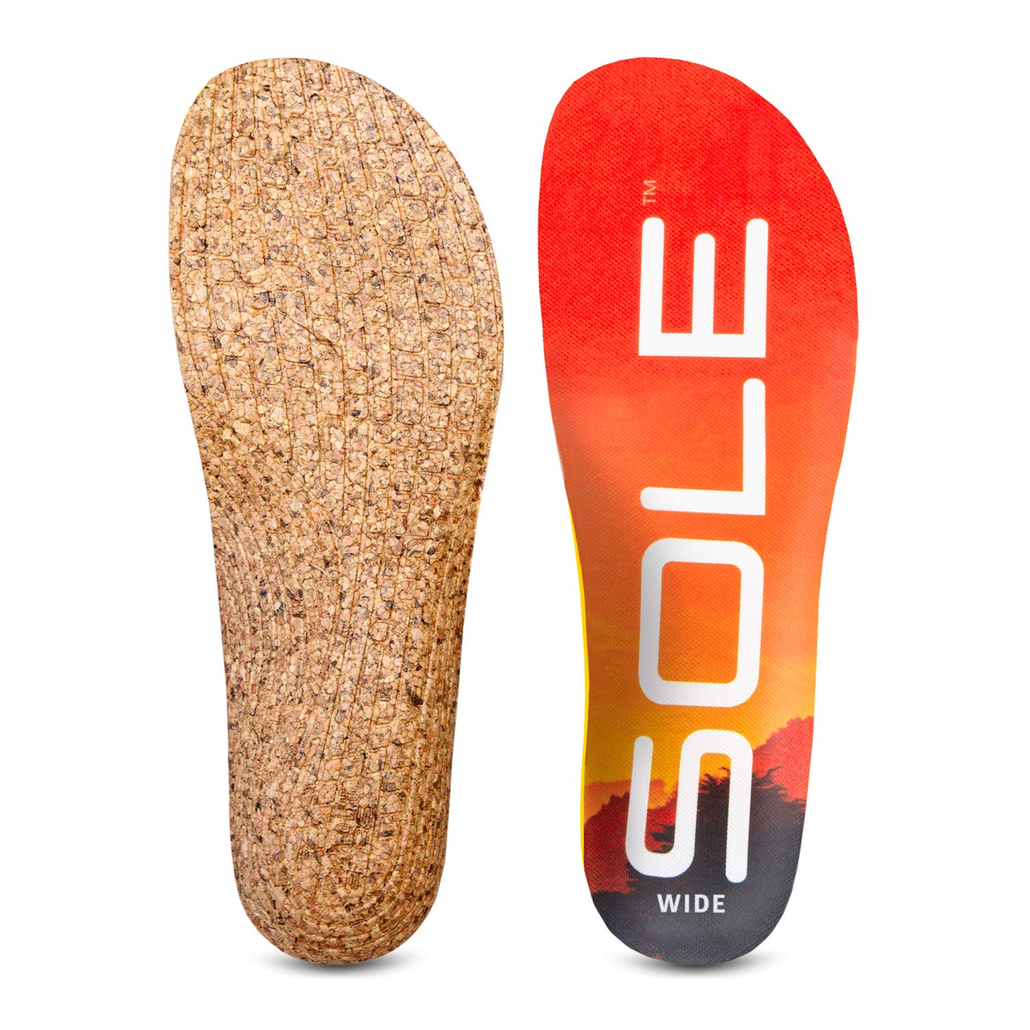 SOLE Performance Wide Medium Einlegesohlen für Plantarfasziitis, benutzerdefinierte formbare Orthesen für breite, aktive Schuhe, silber, Mens 3.5-4 / Womens 5.5-6