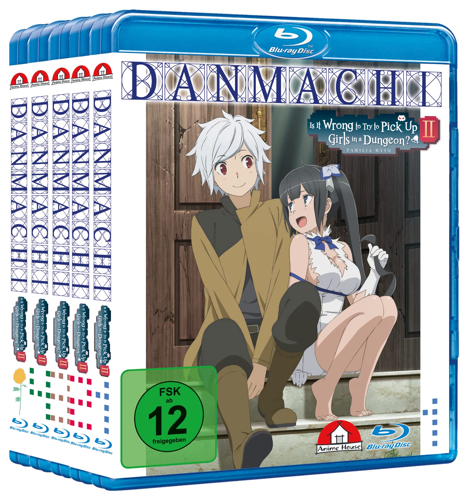 DanMachi - Is It Wrong to Try to Pick Up Girls in a Dungeon? - Staffel 2 - Gesamtausgabe - Bundle - Vol.1-4 inkl. OVA - [Blu-ray]