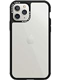 Black Rock - Robust Transparent Case Hülle für Apple iPhone 11 Pro | Kameraring, transparent, durchsichtig, Rahmen (Schwarz)