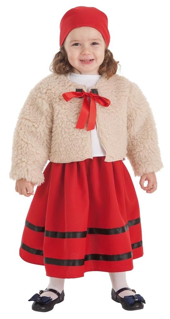 Zzcostumes Kostüm der Hirtin mit Mantel für Ein Mädchen