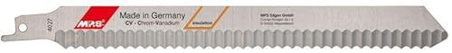 2 Stück – MPS Säbelsägeblatt Messer/Welle mit Beschaffenheit für einen geraden sauberen Schnitt und viele Einsatzmöglichkeiten bei Isoliermaterialien (Länge 300 mm)