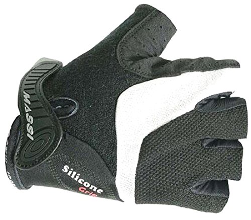 MASSI Silicon CX - Fahrradhandschuhe Unisex, Farbe schwarz/weiß, Größe M