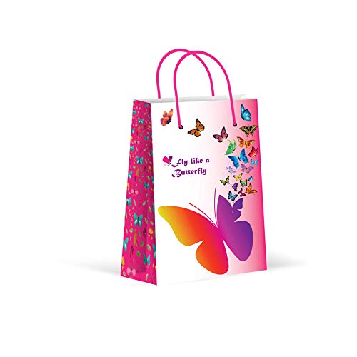 LARZN - Celebrate With an Impression Geschenktüten, Schmetterling, mittelgroß, 12 Stück, Partyzubehör, Dekorationen
