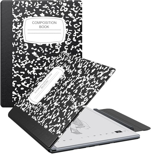 MoKo Hülle für Remarkable Tablet 2 10,3-Zoll 2020, Ultradünne Magnetische Tablet Hülle mit Breitem Stiftschutzverschluss Schutzhülle Case für Remarkable 2, Schwarzes Notizbuch,