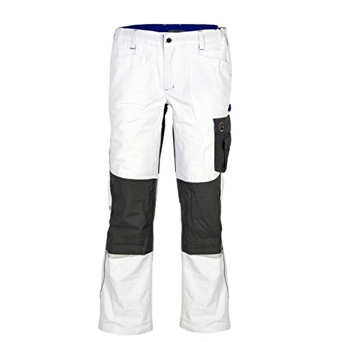 Terrax Workwear Herren Bundhose, Weiß/Royal, Größe:58, Farbe:Weiß/Royal