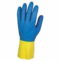 Kimberly Clark 38743 Jackson Safety G80 Neopren-Chemikalienschutzhandschuhe, Handspezifische Paare, 30 cm, Gelb/Blau (60-er pack)