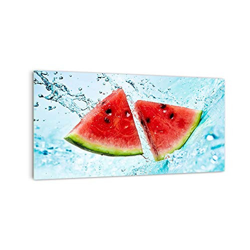 DekoGlas Küchenrückwand 'Tropfen auf Melone' in div. Größen, Glas-Rückwand, Wandpaneele, Spritzschutz & Fliesenspiegel