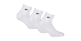 FILA 12 Paar Socken, Invisible Sneakers Unisex, einfarbig, 35-46 (4x 3er Pack) (Weiß, 43-46 (9-11 UK))