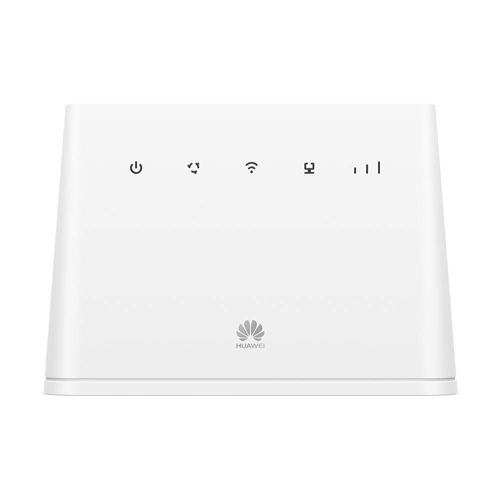 Huawei B311-221 Router 2 (Cat.4, 4G LTE bis zu 150 Mbit/s(Download), 50 Mbit/s(Upload), WiFi 300Mbps, 1x Gigabit LAN, 1x TEL) Weiß